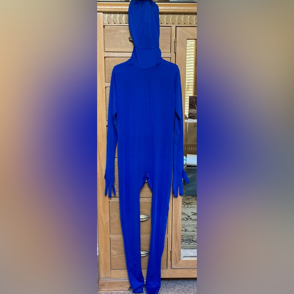 Kids Blue Morphsuit - Picture 2 of 3